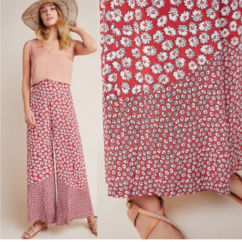 Anthropologie Floral Pants